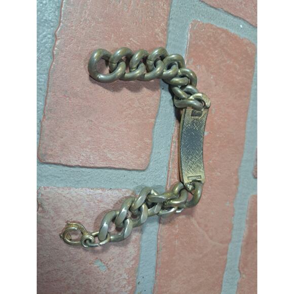 Vintage Thick Heavy Metal Bracelet Name (Morgan) - Picture 2 of 3